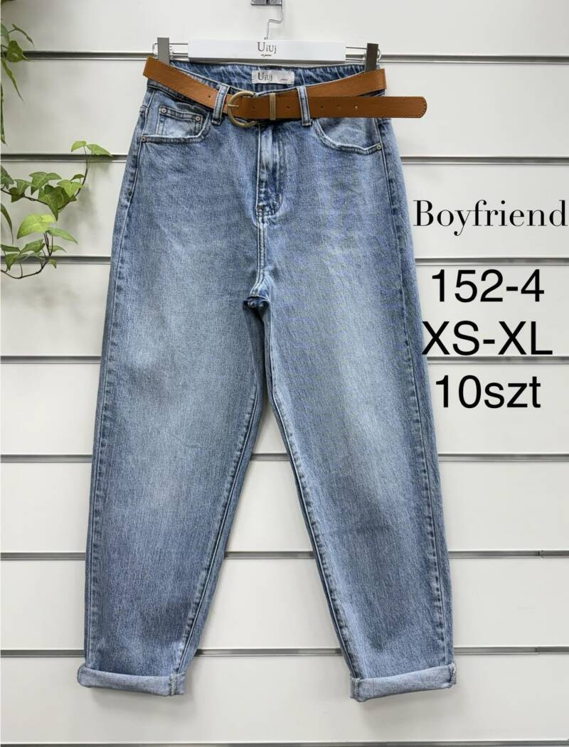 Spodnie damskie jeansy Roz XS-XL, 1 Kolor Paczka 10 szt